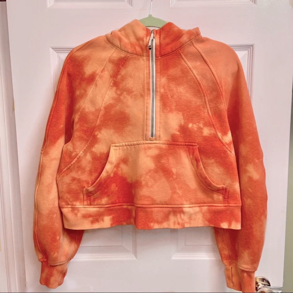 LAST CALL! Lululemon Scuba Oversized Cropped 1/2 Zip - custom dyed 🧡